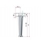 APS Profil rama corp infer R6554 aluminiu anodizat 3.9m
